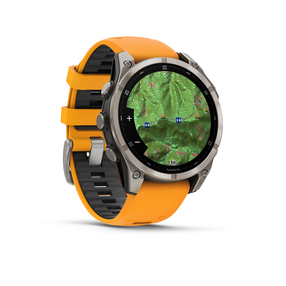 Garmin Fenix 8 AMOLED Sapphire 47mm; Tytanium; Spark Orange