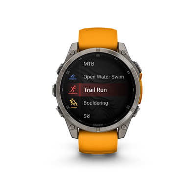 Garmin Fenix 8 AMOLED Sapphire 47mm; Tytanium; Spark Orange