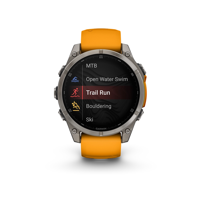 Garmin Fenix 8 AMOLED Sapphire 47mm; Tytanium; Spark Orange