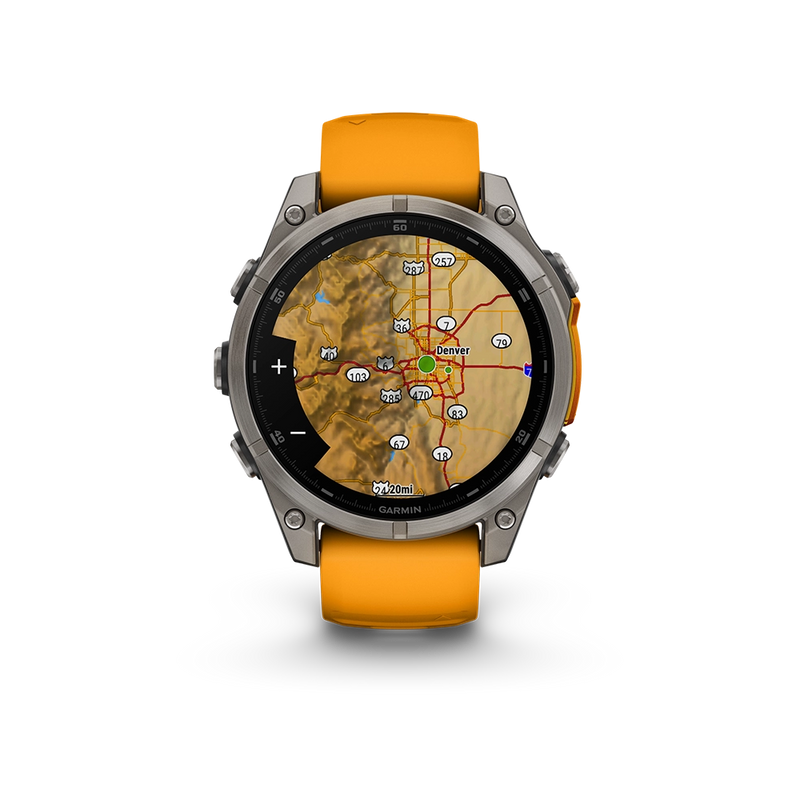 Garmin Fenix 8 AMOLED Sapphire 47mm; Tytanium; Spark Orange