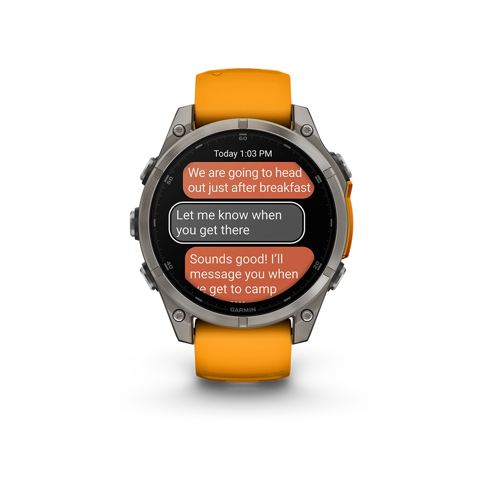 Garmin Fenix 8 AMOLED Sapphire 47mm; Tytanium; Spark Orange