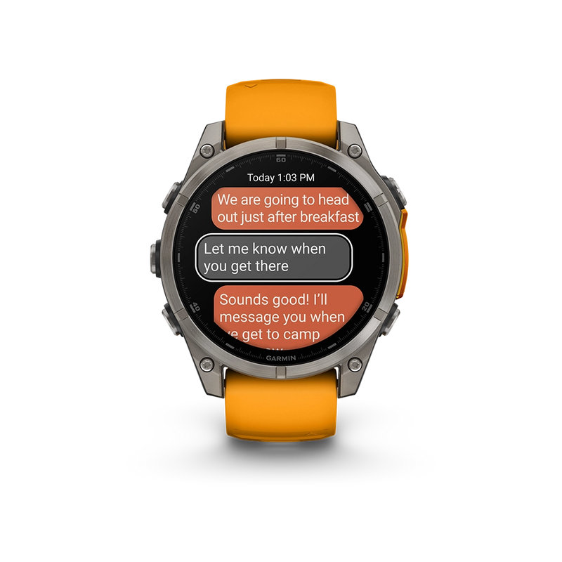 Garmin Fenix 8 AMOLED Sapphire 47mm; Tytanium; Spark Orange