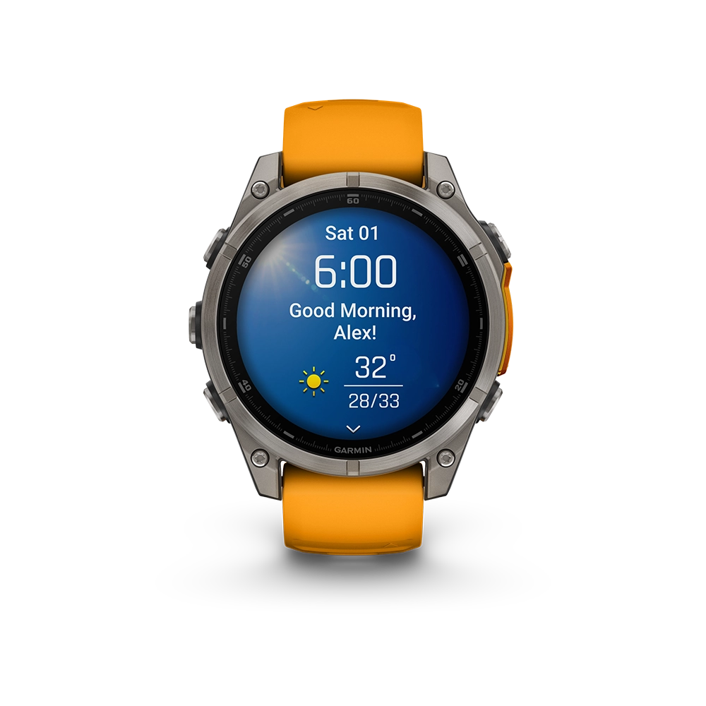 Garmin Fenix 8 AMOLED Sapphire 47mm; Tytanium; Spark Orange