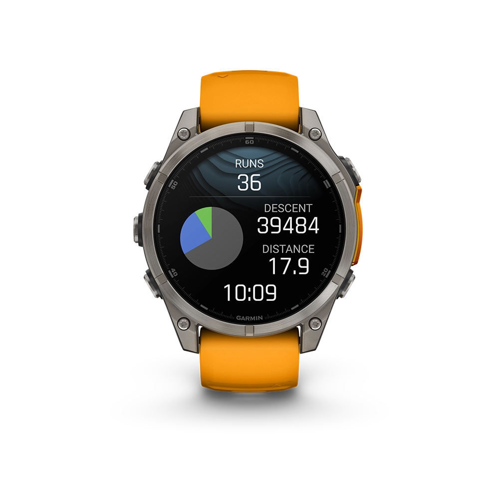 Garmin Fenix 8 AMOLED Sapphire 47mm; Tytanium; Spark Orange