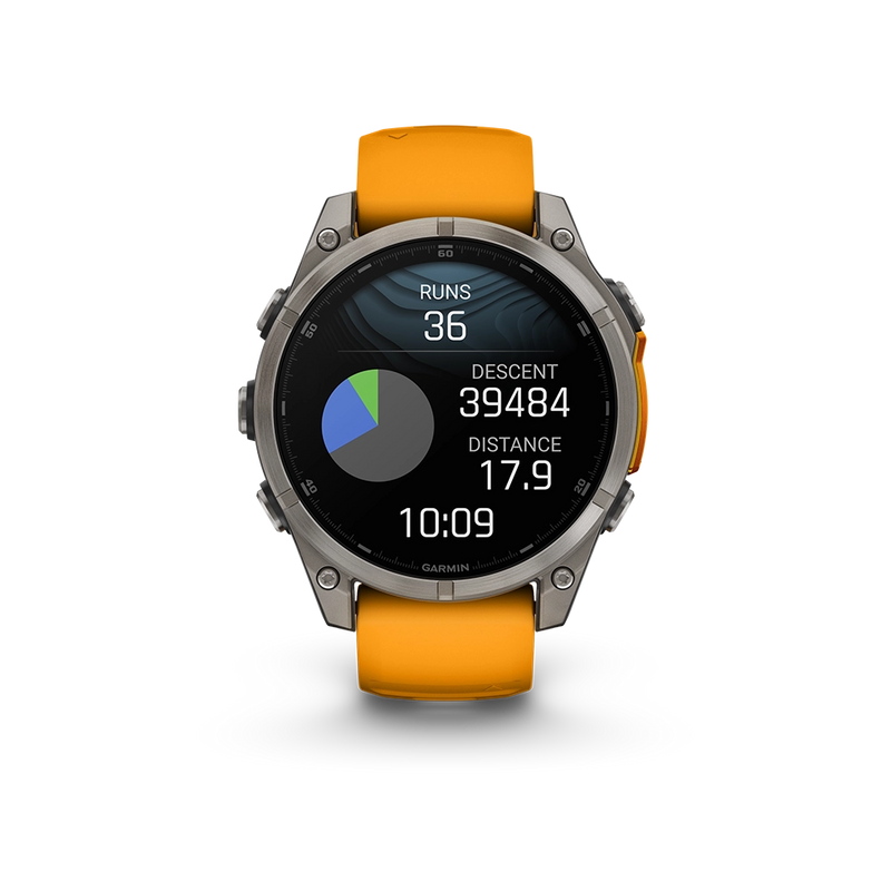 Garmin Fenix 8 AMOLED Sapphire 47mm; Tytanium; Spark Orange