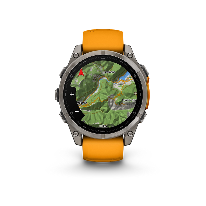 Garmin Fenix 8 AMOLED Sapphire 47mm; Tytanium; Spark Orange