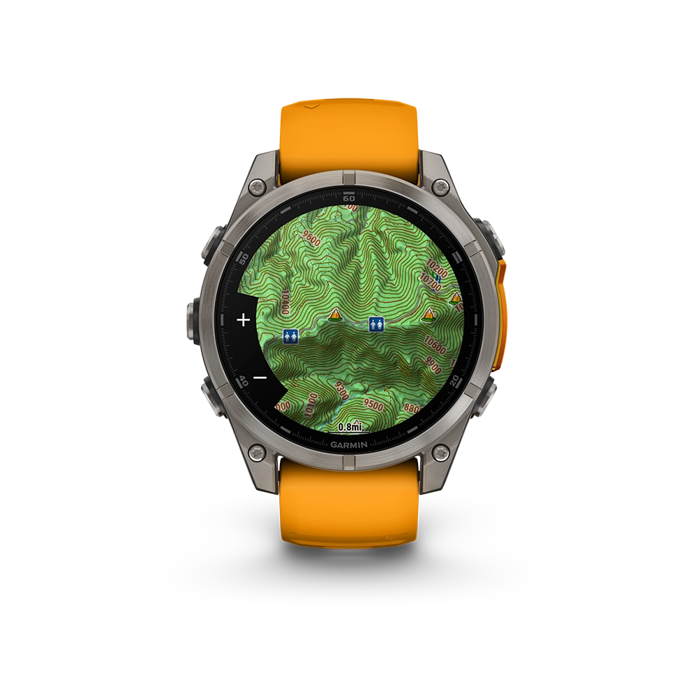 Garmin Fenix 8 AMOLED Sapphire 47mm; Tytanium; Spark Orange