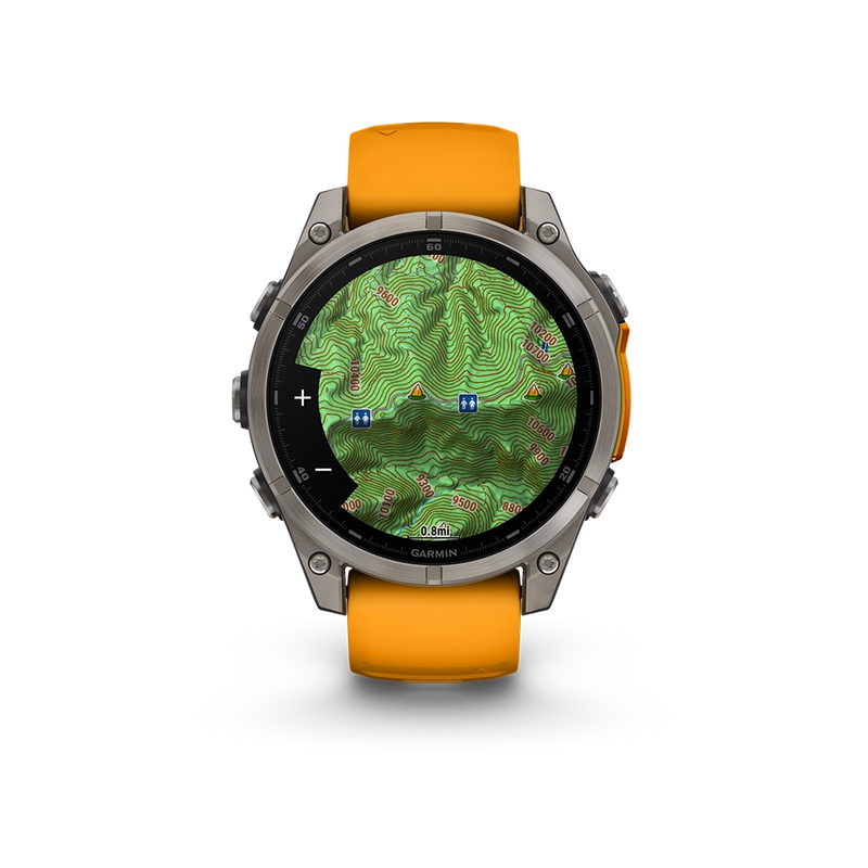 Garmin Fenix 8 AMOLED Sapphire 47mm; Tytanium; Spark Orange