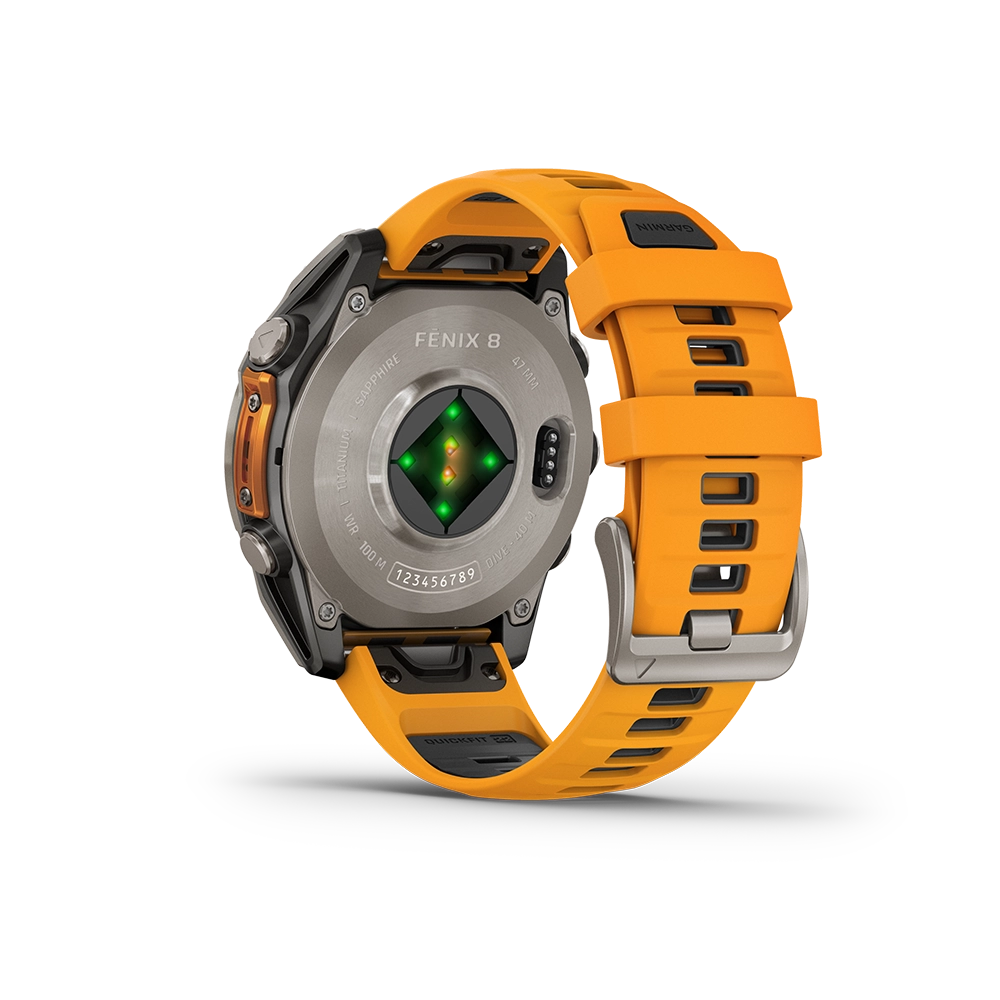 Garmin Fenix 8 AMOLED Sapphire 47mm; Tytanium; Spark Orange