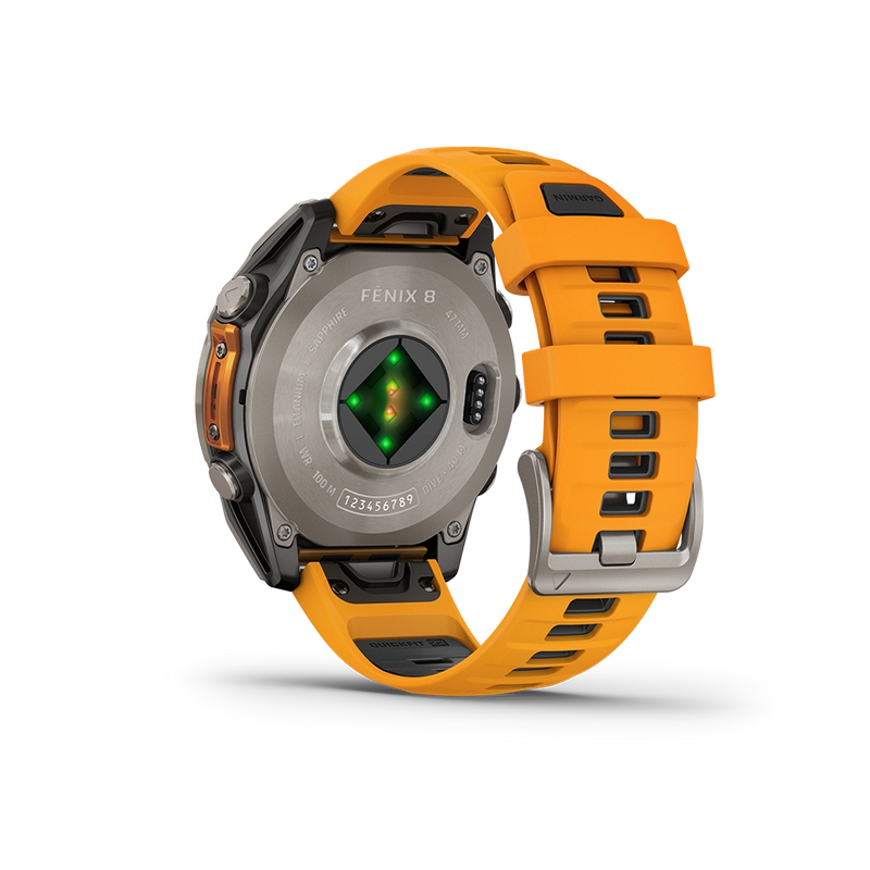 Garmin Fenix 8 AMOLED Sapphire 47mm; Tytanium; Spark Orange