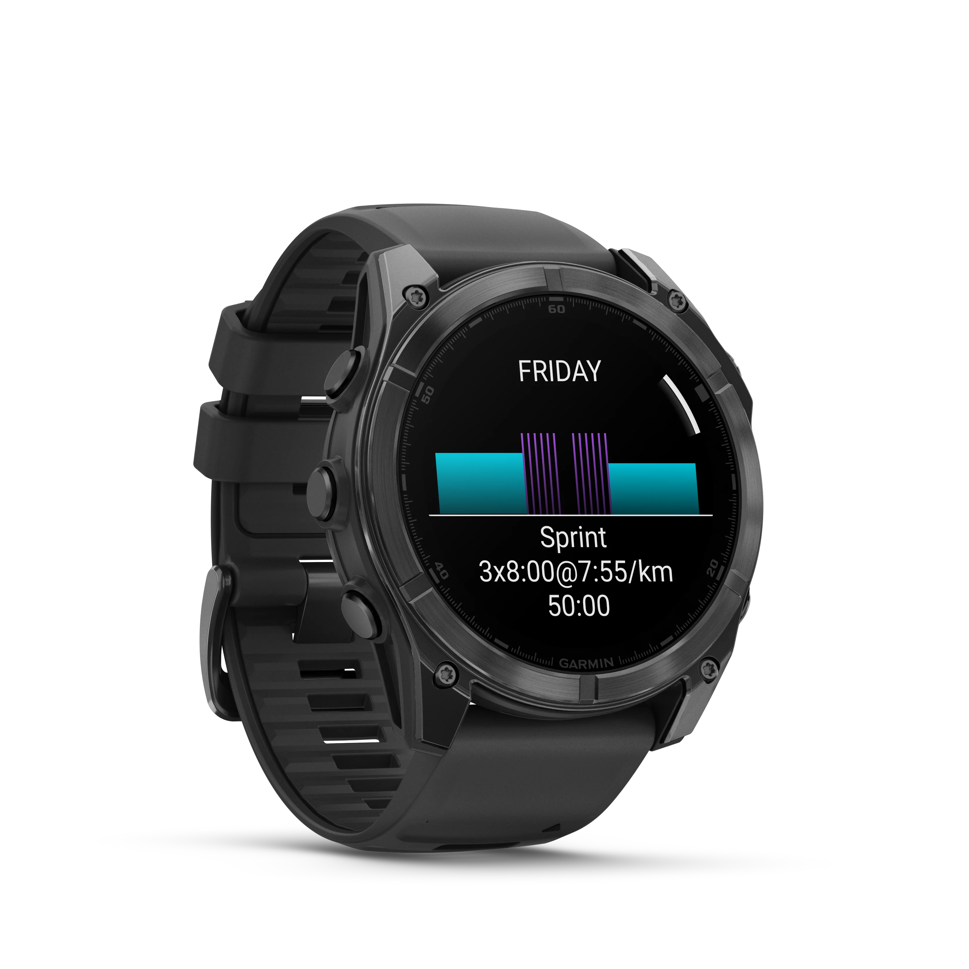 Garmin Fenix 8 AMOLED Standard Edition 51 mm - Slate grey, czarny silikonowy pasek