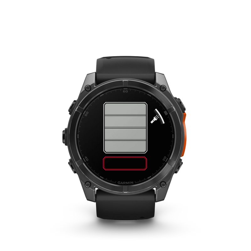 Garmin Fenix 8 AMOLED Standard Edition 51 mm - Slate grey, czarny silikonowy pasek