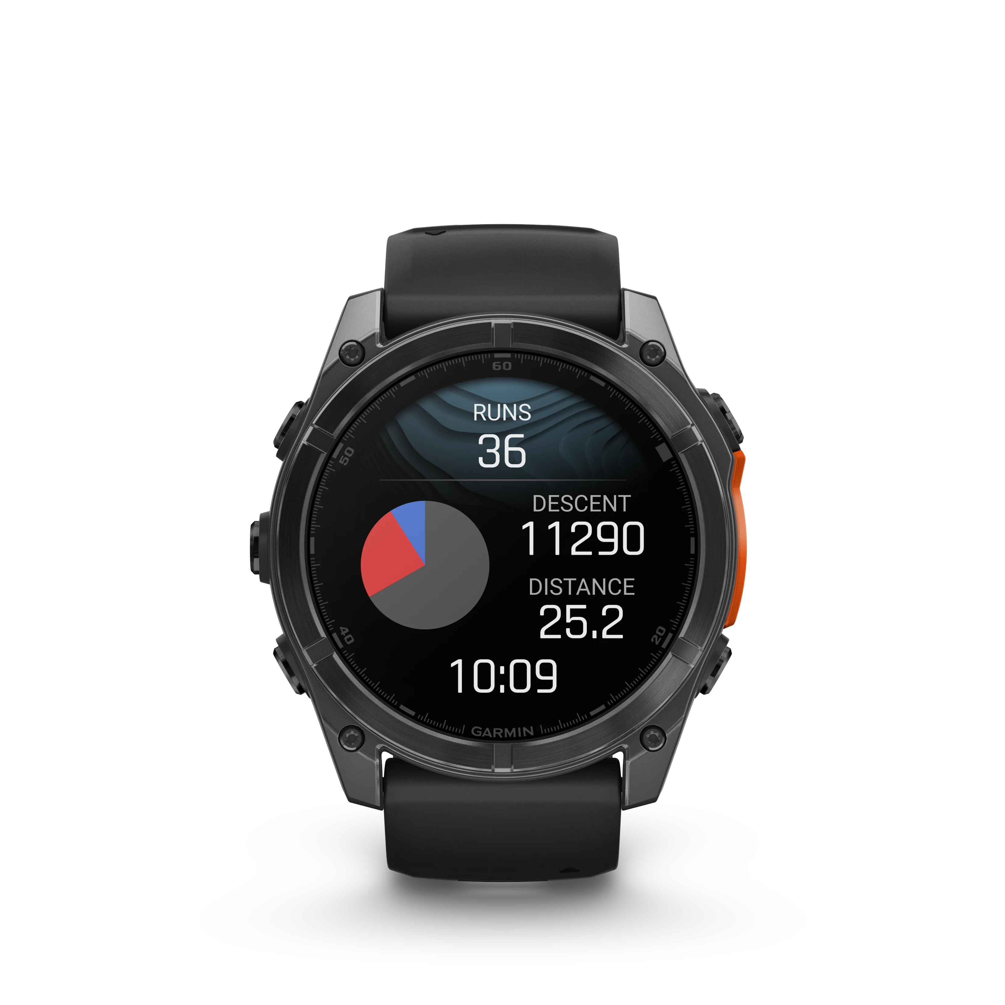 Garmin Fenix 8 AMOLED Standard Edition 51 mm - Slate grey, czarny silikonowy pasek