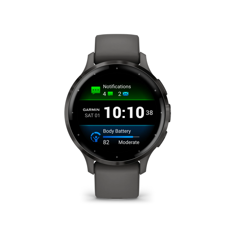Garmin Venu® 3S (41 mm) zegarek sportowy damski z GPS - grafitowy