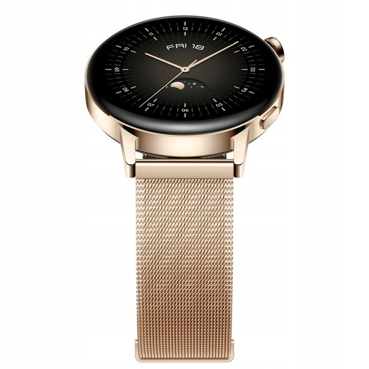 HUAWEI WATCH GT 3 42 mm Elegant smartwatch damski złoty na bransolecie