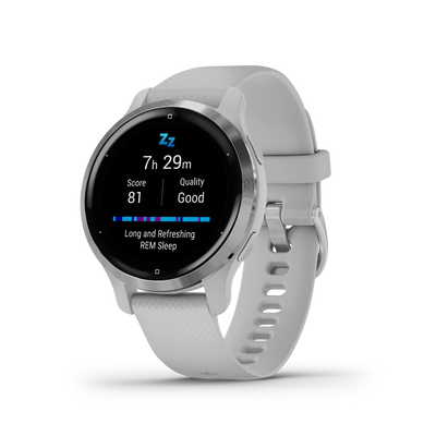 Smartwatch Garmin Venu® 2S zegarek wodoszczelny - srebrny