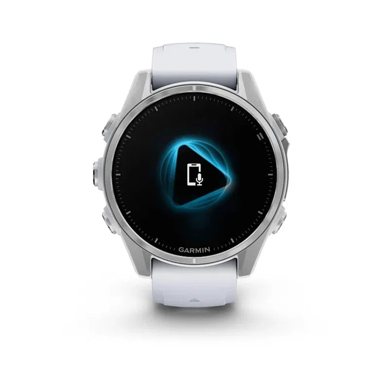 Garmin Fenix 8 AMOLED Standard Edition 43mm srebrny z paskiem silikonowym w kolorze Whitestone