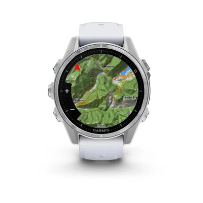 Garmin Fenix 8 AMOLED Standard Edition 43mm srebrny z paskiem silikonowym w kolorze Whitestone