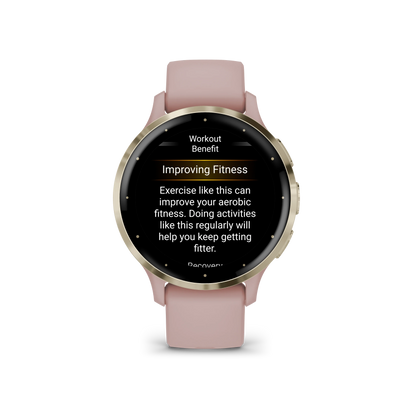 Garmin Venu® 3S (41 mm) zegarek sportowy damski z GPS - różowy