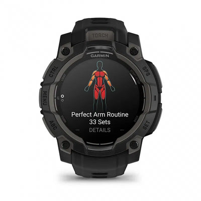 Garmin Instinct 3 – 45 mm, AMOLED  Czarny z czarnym paskiem