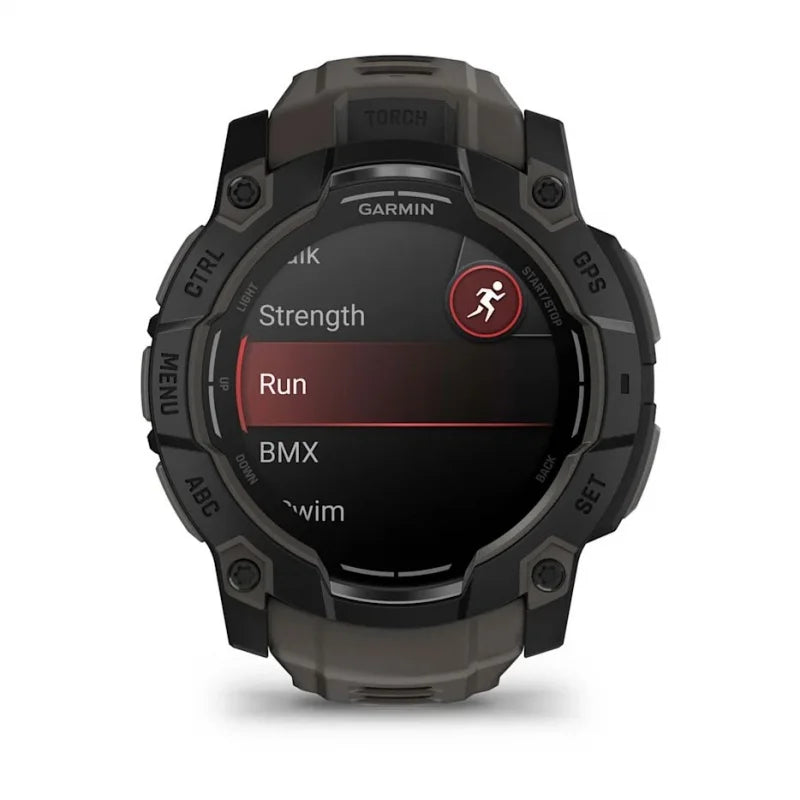 Garmin Instinct 3 – 50 mm, AMOLED  Czarny z paskiem w kolorze Charcoal