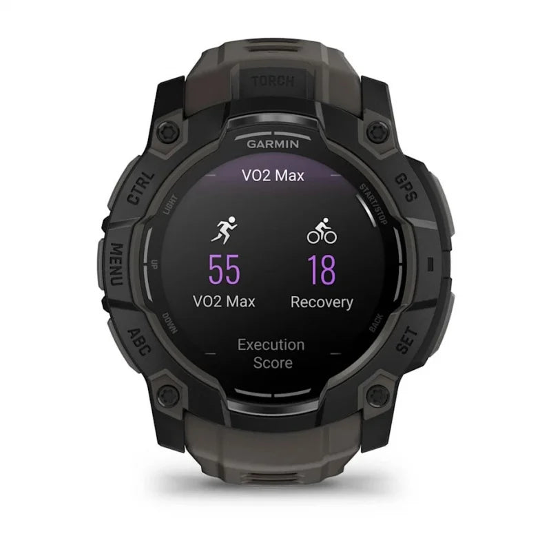 Garmin Instinct 3 – 50 mm, AMOLED  Czarny z paskiem w kolorze Charcoal