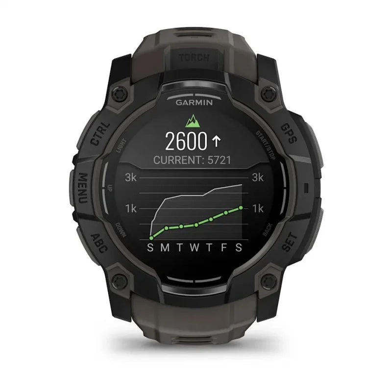 Garmin Instinct 3 – 50 mm, AMOLED  Czarny z paskiem w kolorze Charcoal