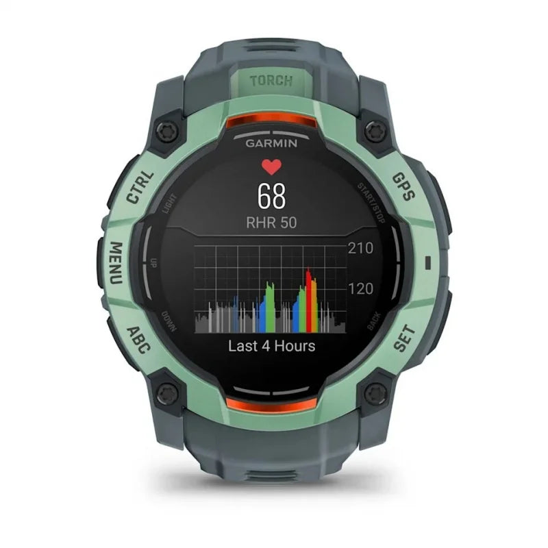 Garmin Instinct 3 – 50 mm, AMOLED  Neotropic z paskiem w kolorze Twilight