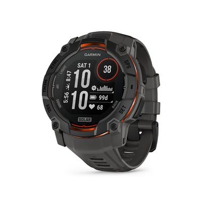 Garmin Instinct 3 – 50 mm, Solar  Czarny z paskiem w kolorze Charcoal